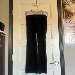 PINK Victoria's Secret foldover flare leg leggings size M